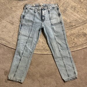 Universal Thread High Rise Slim Straight Jeans - Light Blue